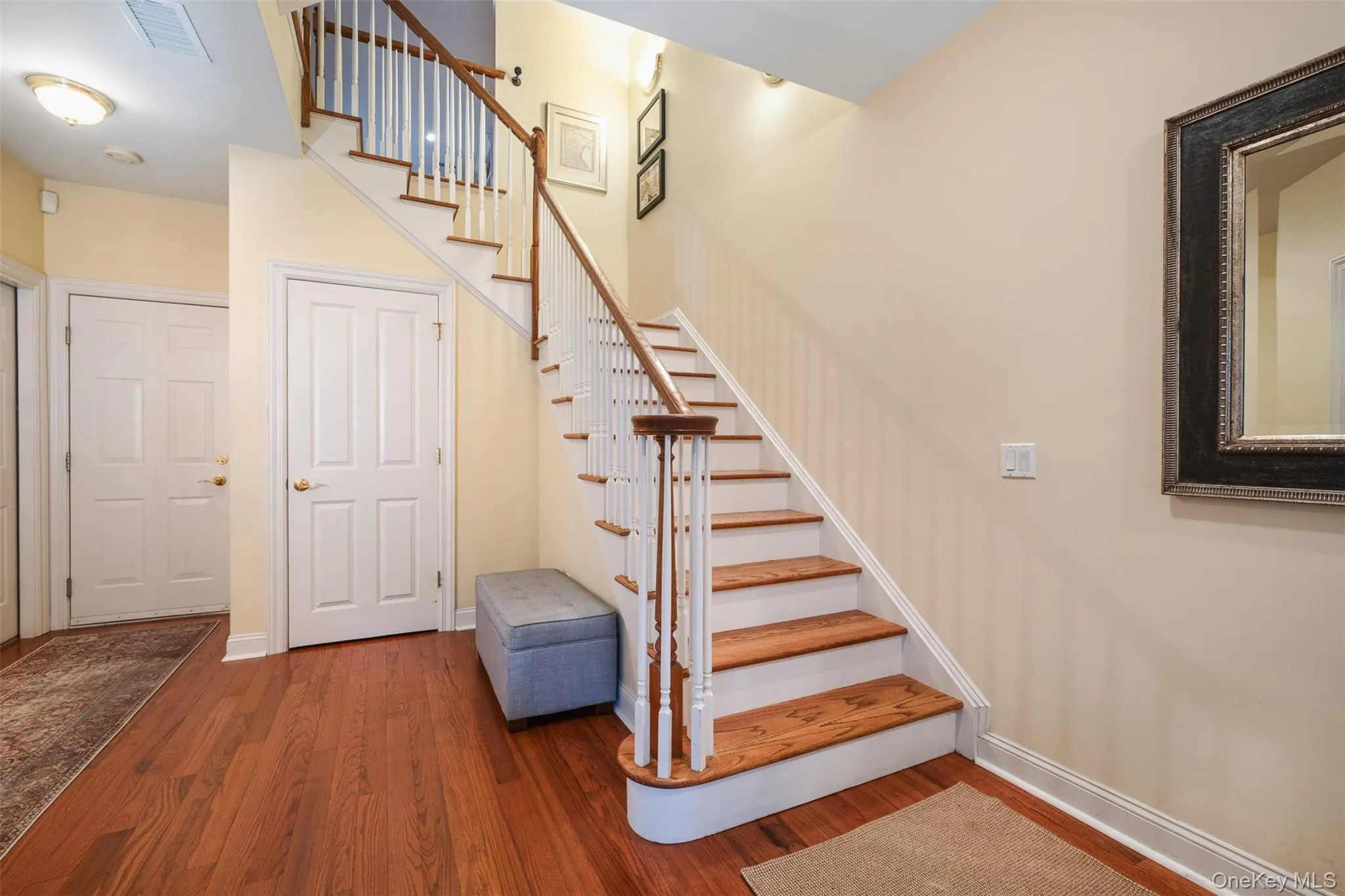 Entry way. Wide comfortable staircase. Entry way. Wide comfortable staircase.