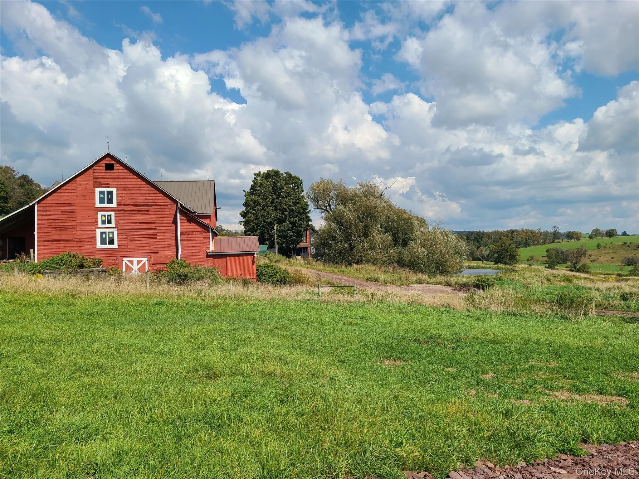 View of yard with a rural view and an outbuilding View of yard with a rural view and an outbuilding
