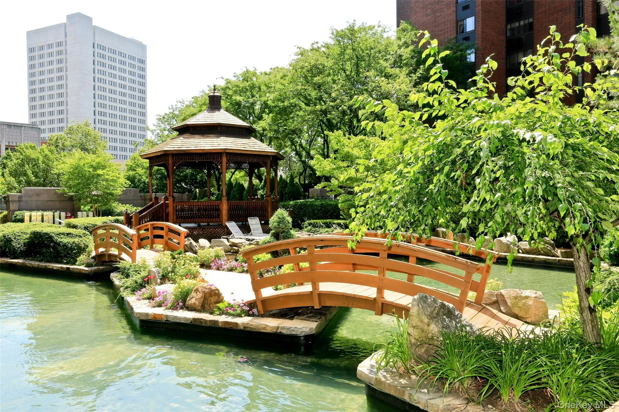 Walk the bridges and boardwalks in the garden Walk the bridges and boardwalks in the garden
