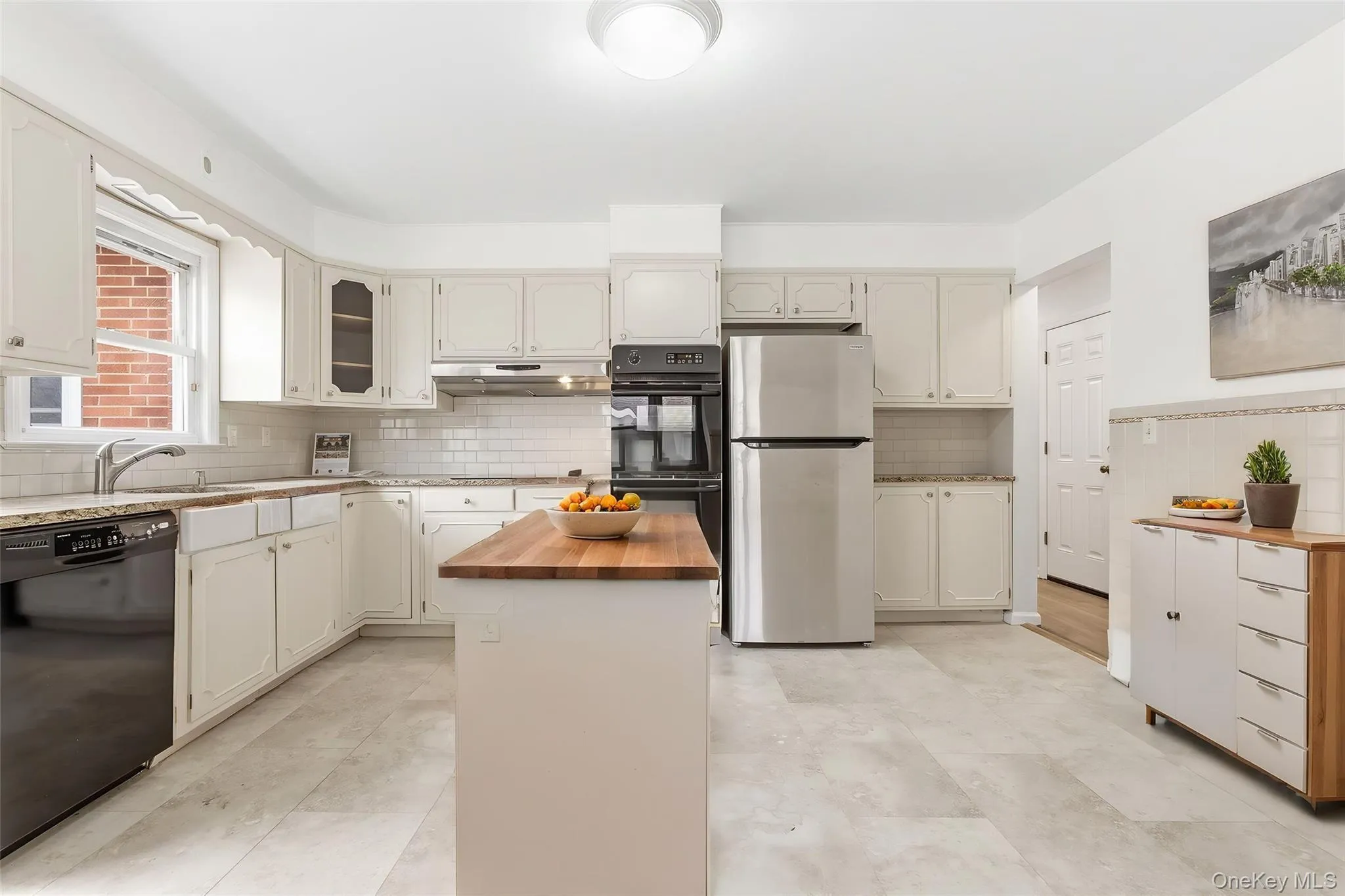 Virtually staged with island and hutch Virtually staged with island and hutch