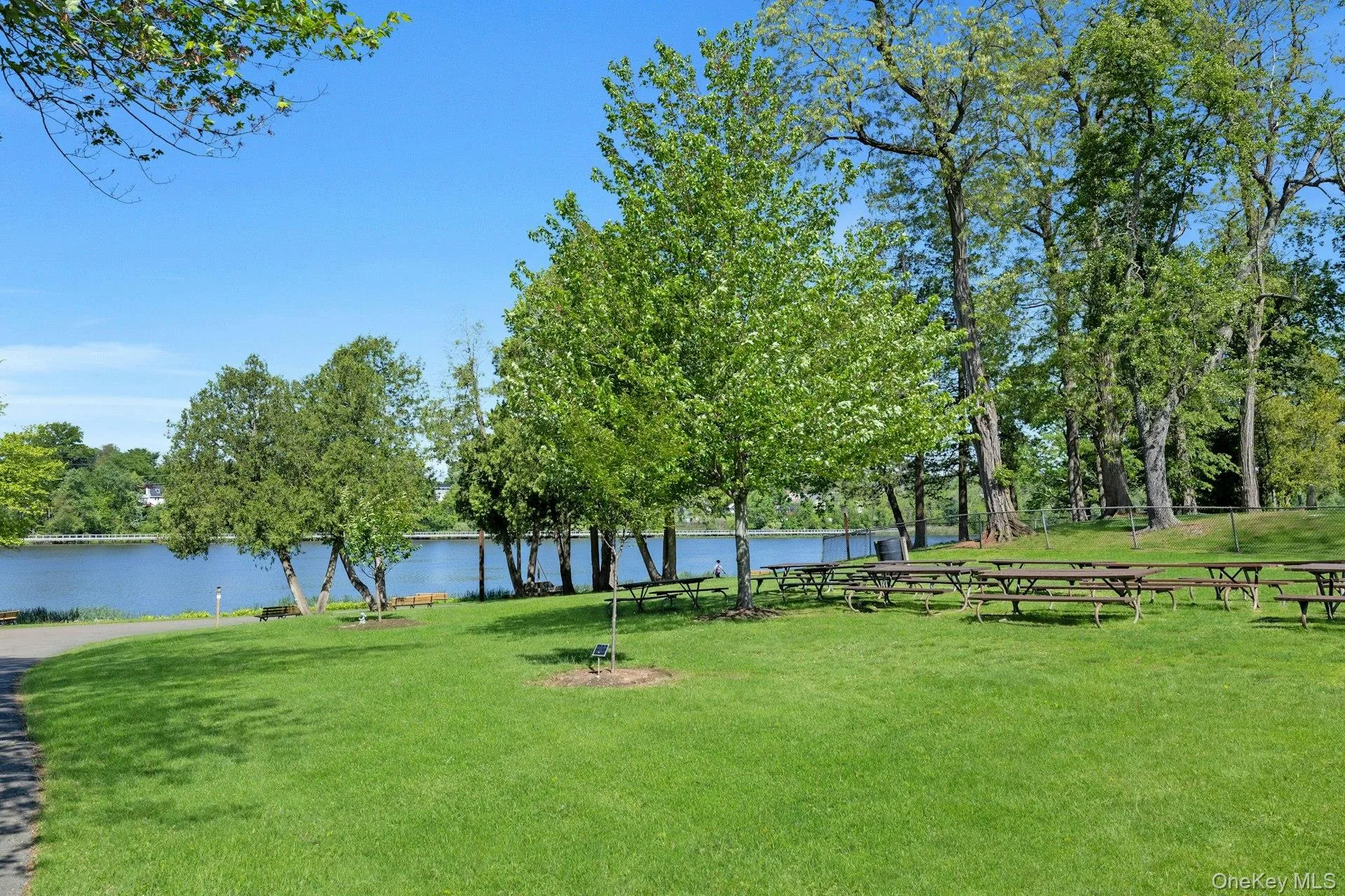 Picnic grounds overlooking Congers Lake. Picnic grounds overlooking Congers Lake.