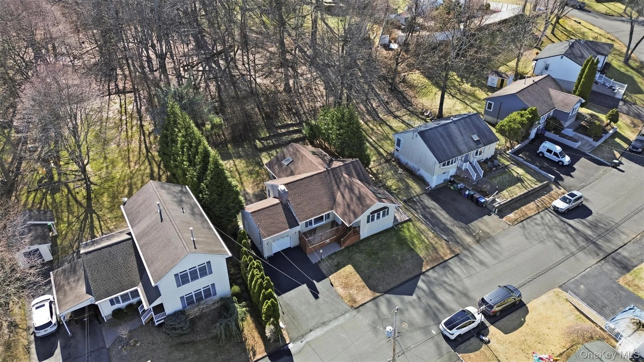 Aerial view of residential area Aerial view of residential area