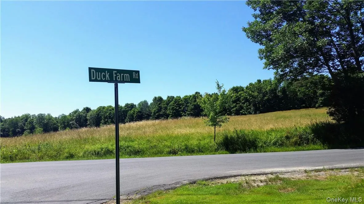 As seen from Old Chester Road at the intersection with Duck Farm Road. As seen from Old Chester Road at the intersection with Duck Farm Road.