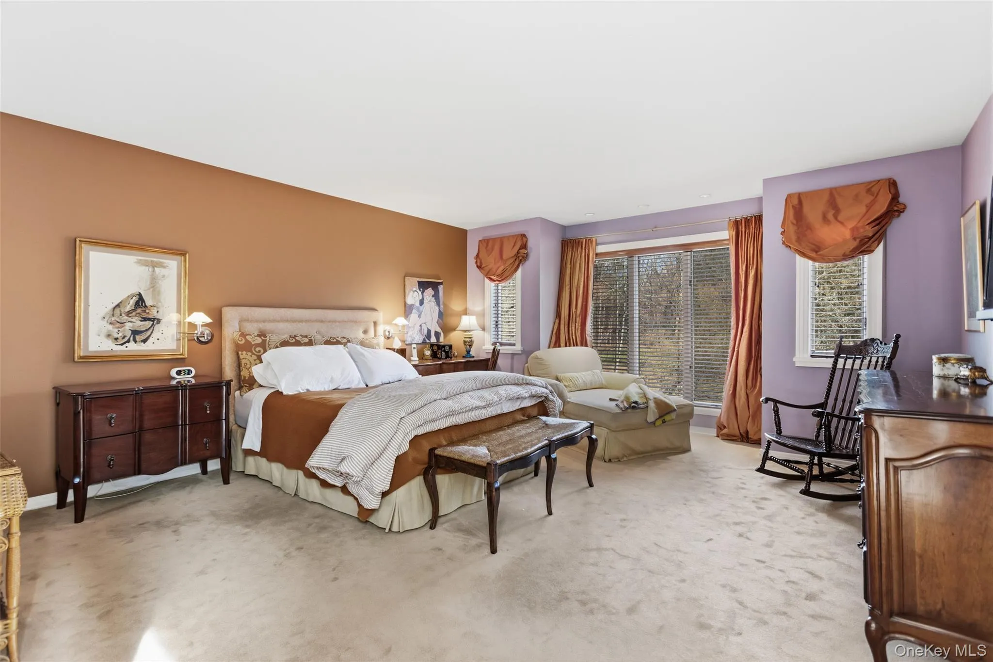 Primary suite with sprawling views of the pond Primary suite with sprawling views of the pond