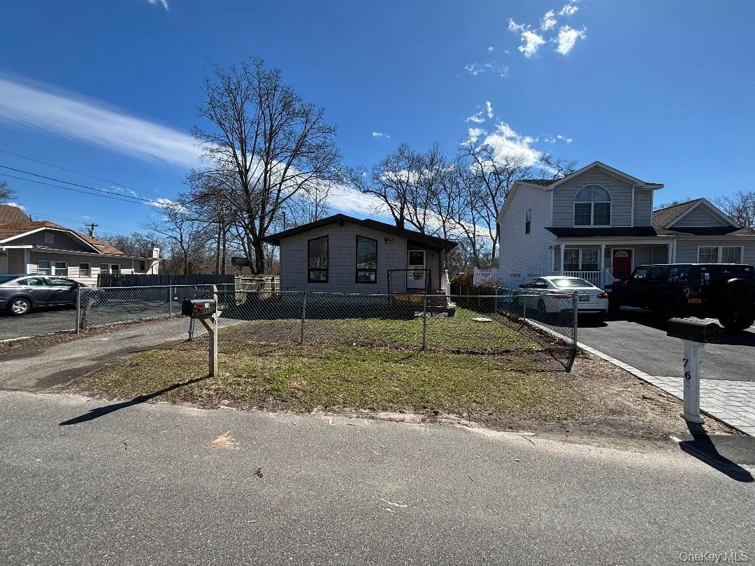 Modern Bungalow-style Ranch featuring a fenced front yard and driveway Modern Bungalow-style Ranch featuring a fenced front yard and driveway