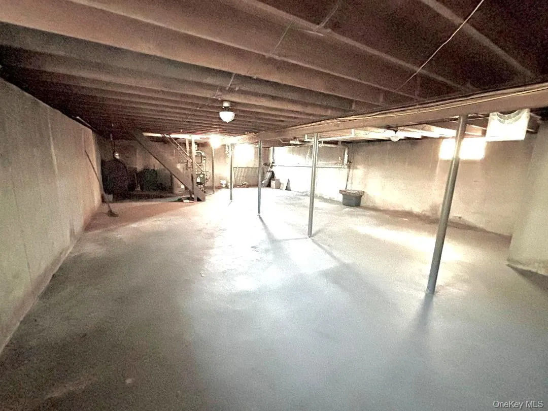 View of unfinished basement View of unfinished basement