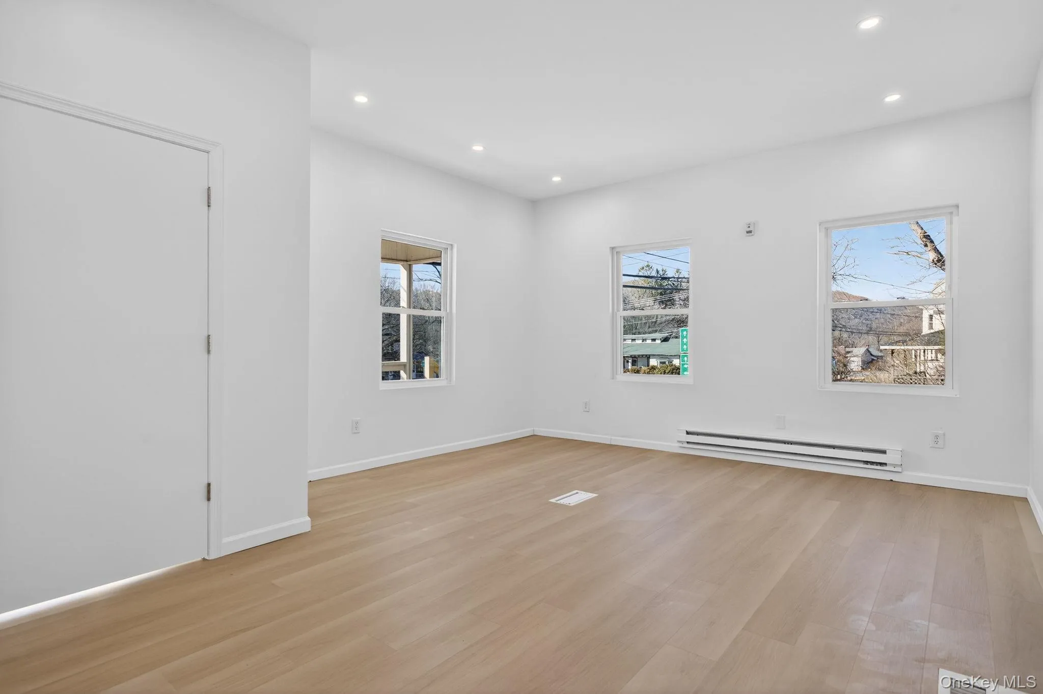 Living room with large windows Living room with large windows