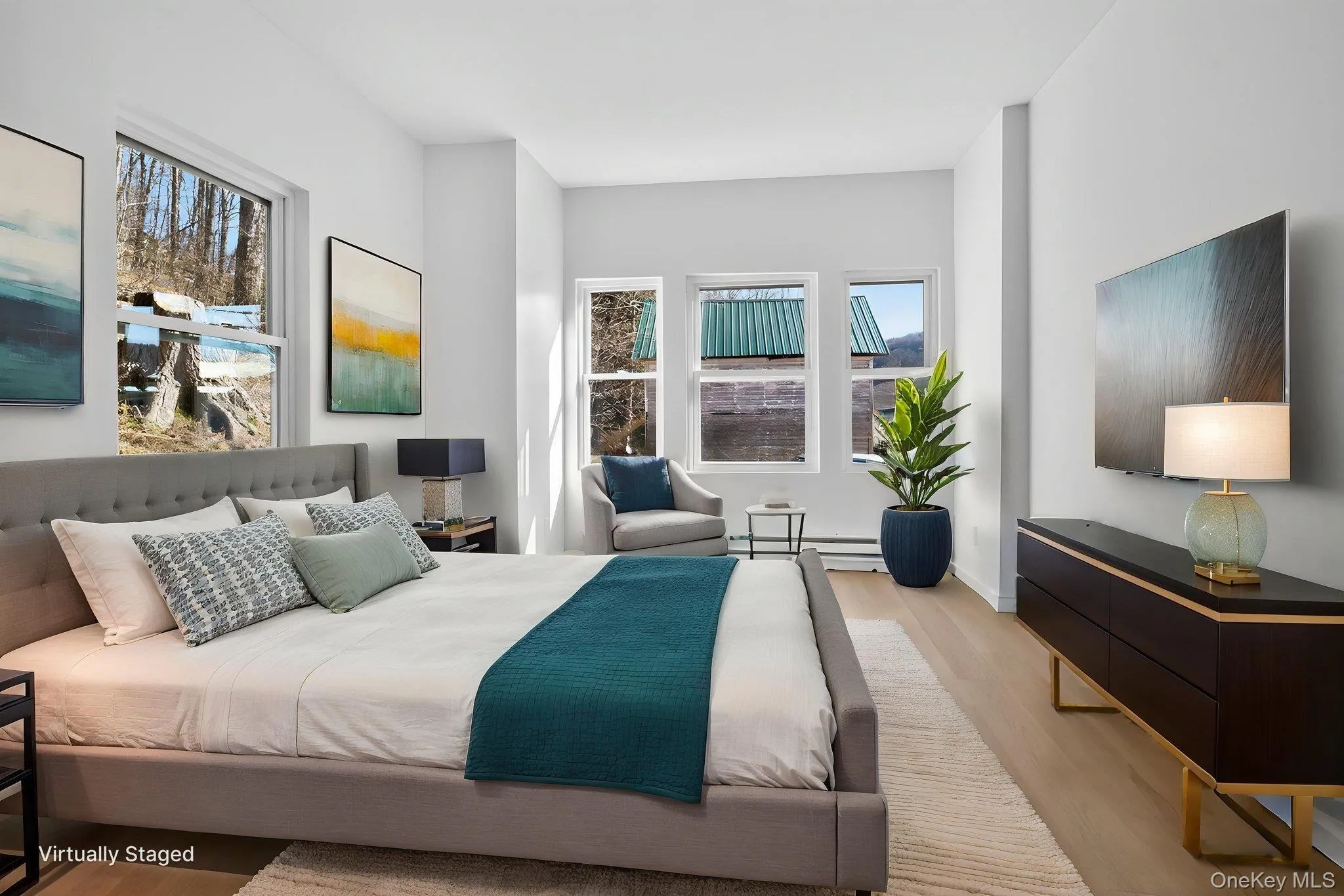 Virtually Staged Large Bedroom #1 Virtually Staged Large Bedroom #1