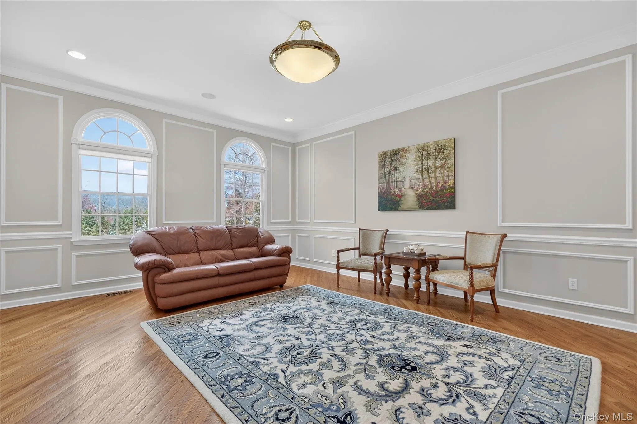 Notice the beautiful windows and custom moldings. Notice the beautiful windows and custom moldings.