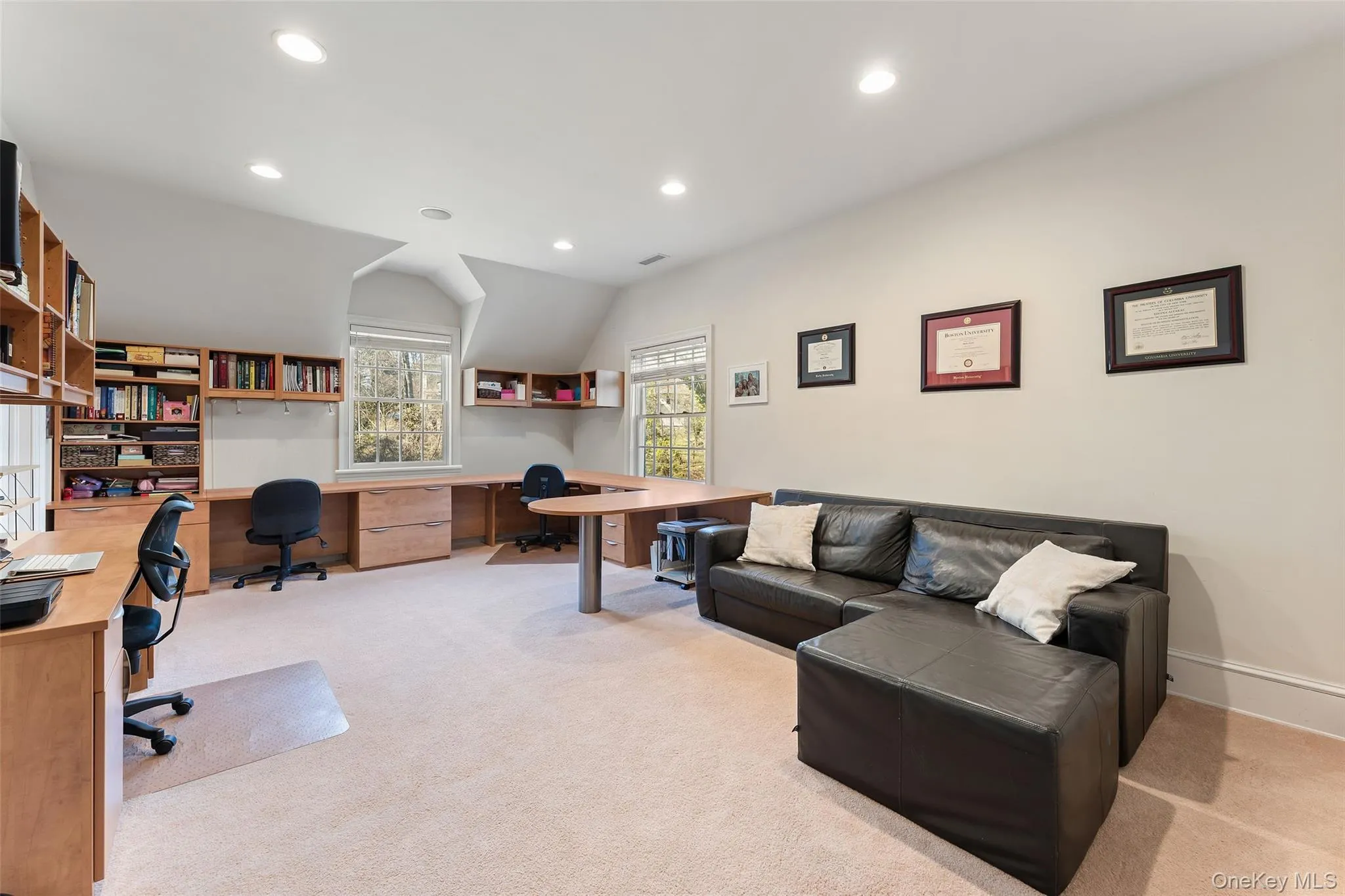 Family bedroom #4, currently used as an oversized home office Family bedroom #4, currently used as an oversized home office