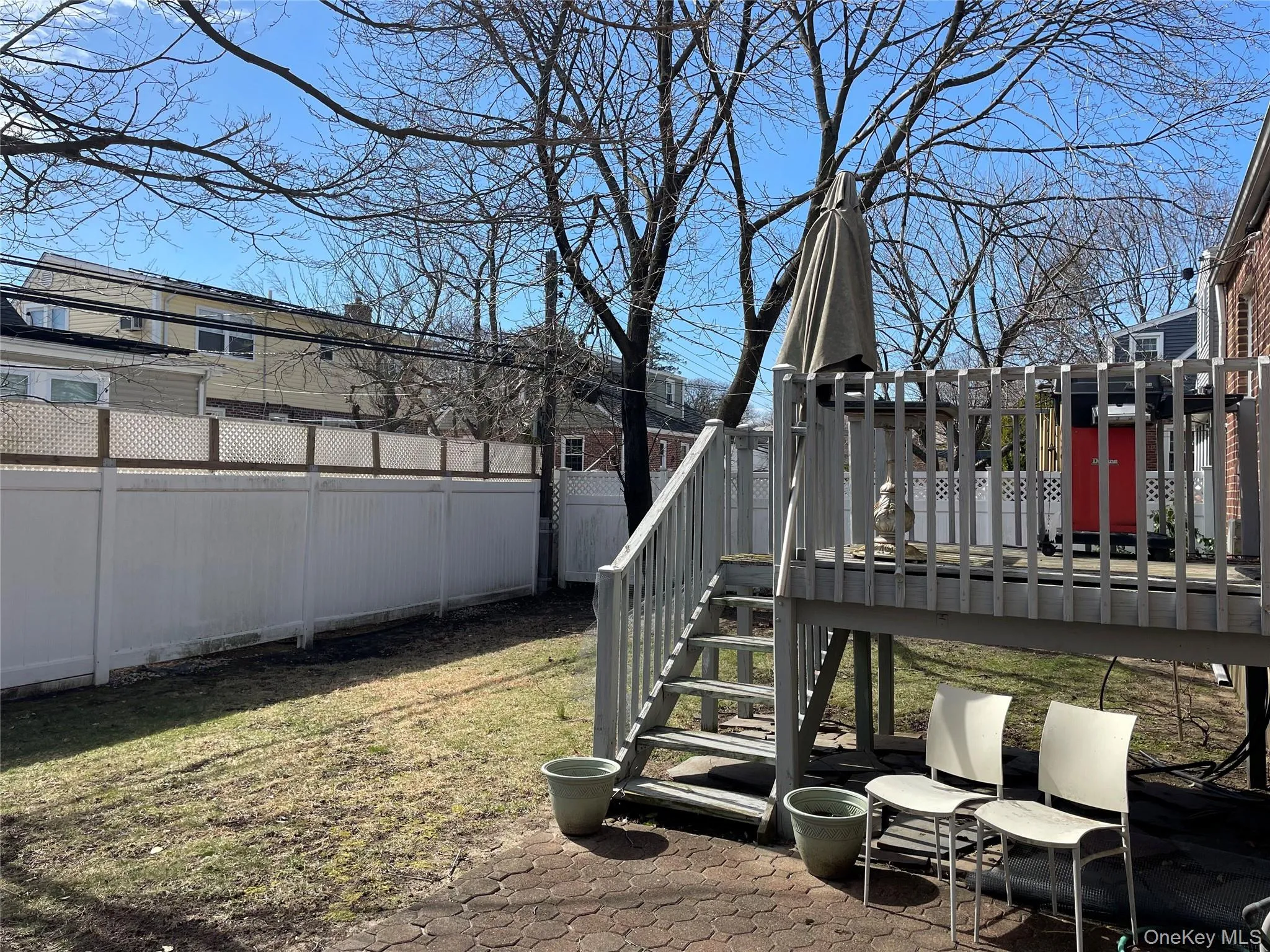 backyard w/ small deck backyard w/ small deck