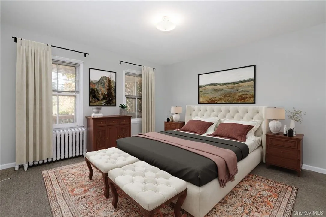 Virtually staged bedroom Virtually staged bedroom