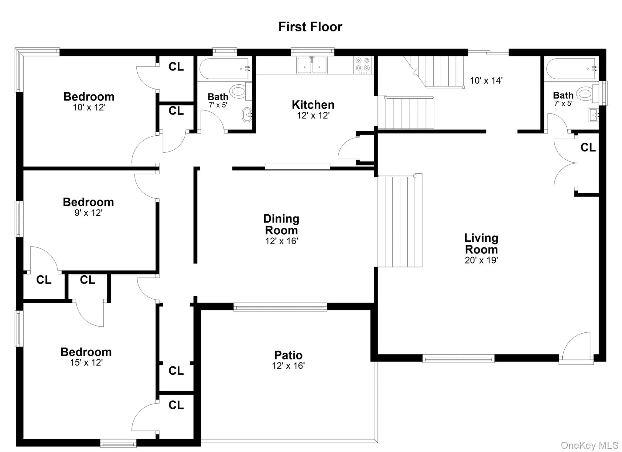 Floor plan for main level. Floor plan for main level.