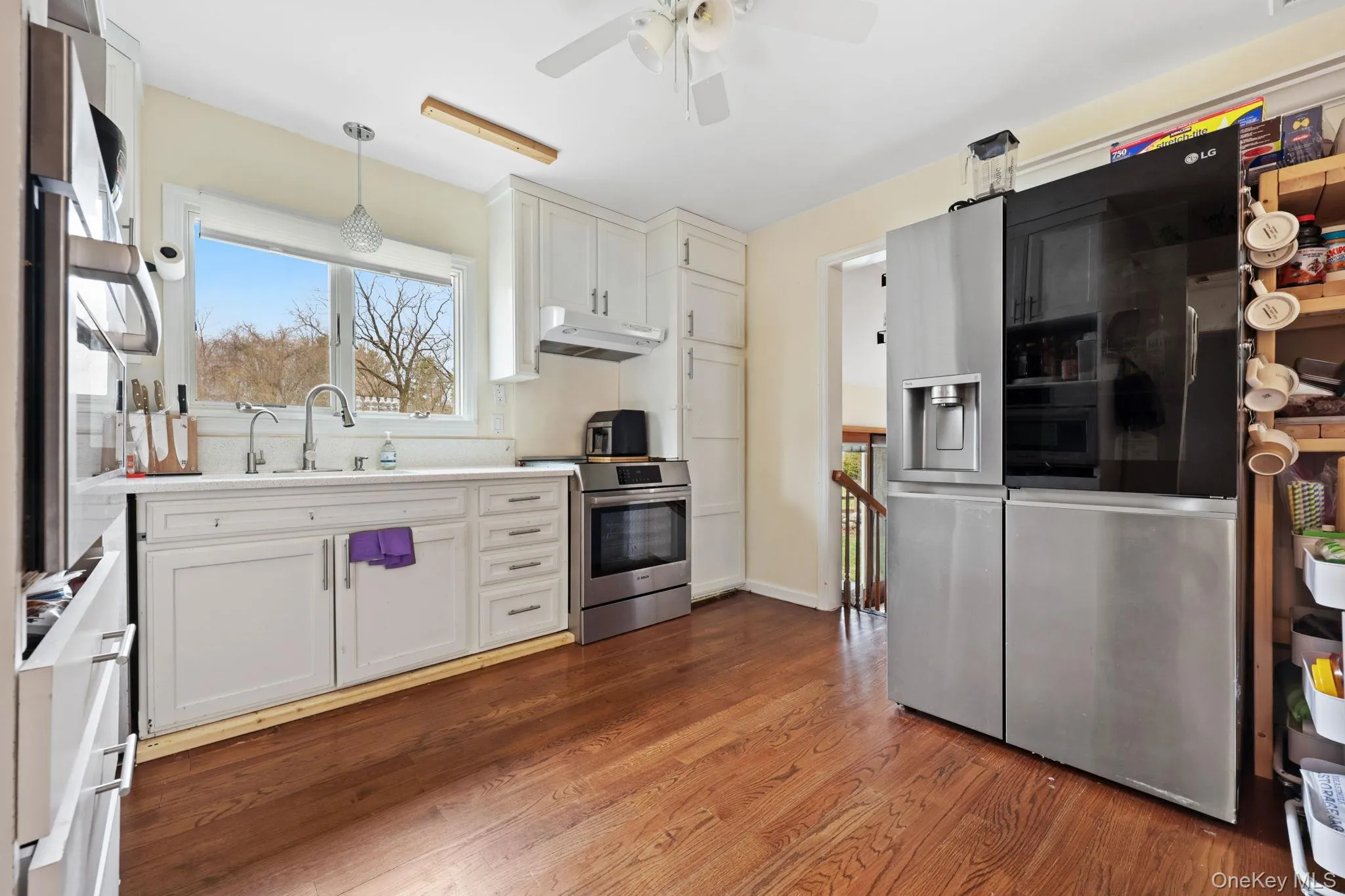 Stainless steel appliances. Stainless steel appliances.