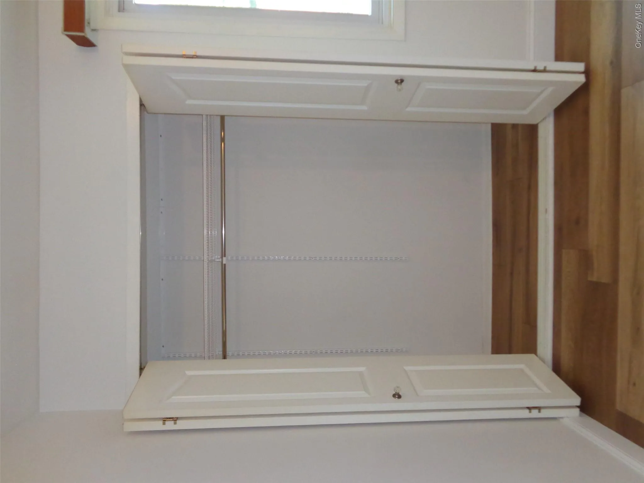 Double closet in primary bedroom with upgraded adjustable shelving. Double closet in primary bedroom with upgraded adjustable shelving.