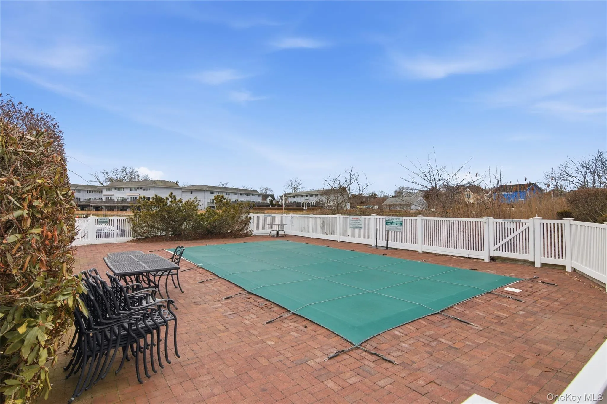 Pool with brick patio Pool with brick patio