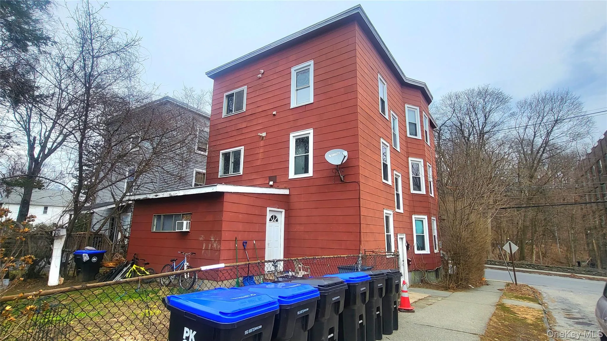 Rear view of 3 family bldg Rear view of 3 family bldg