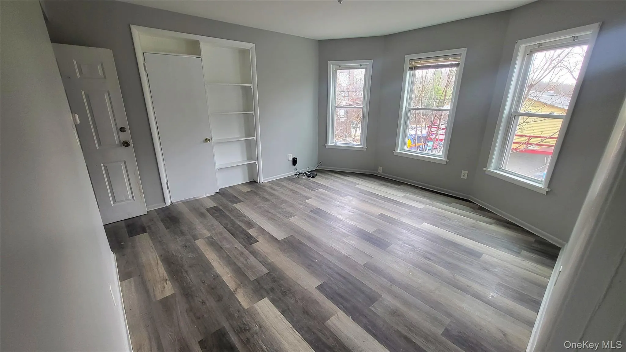 Living Room with updated floor Living Room with updated floor