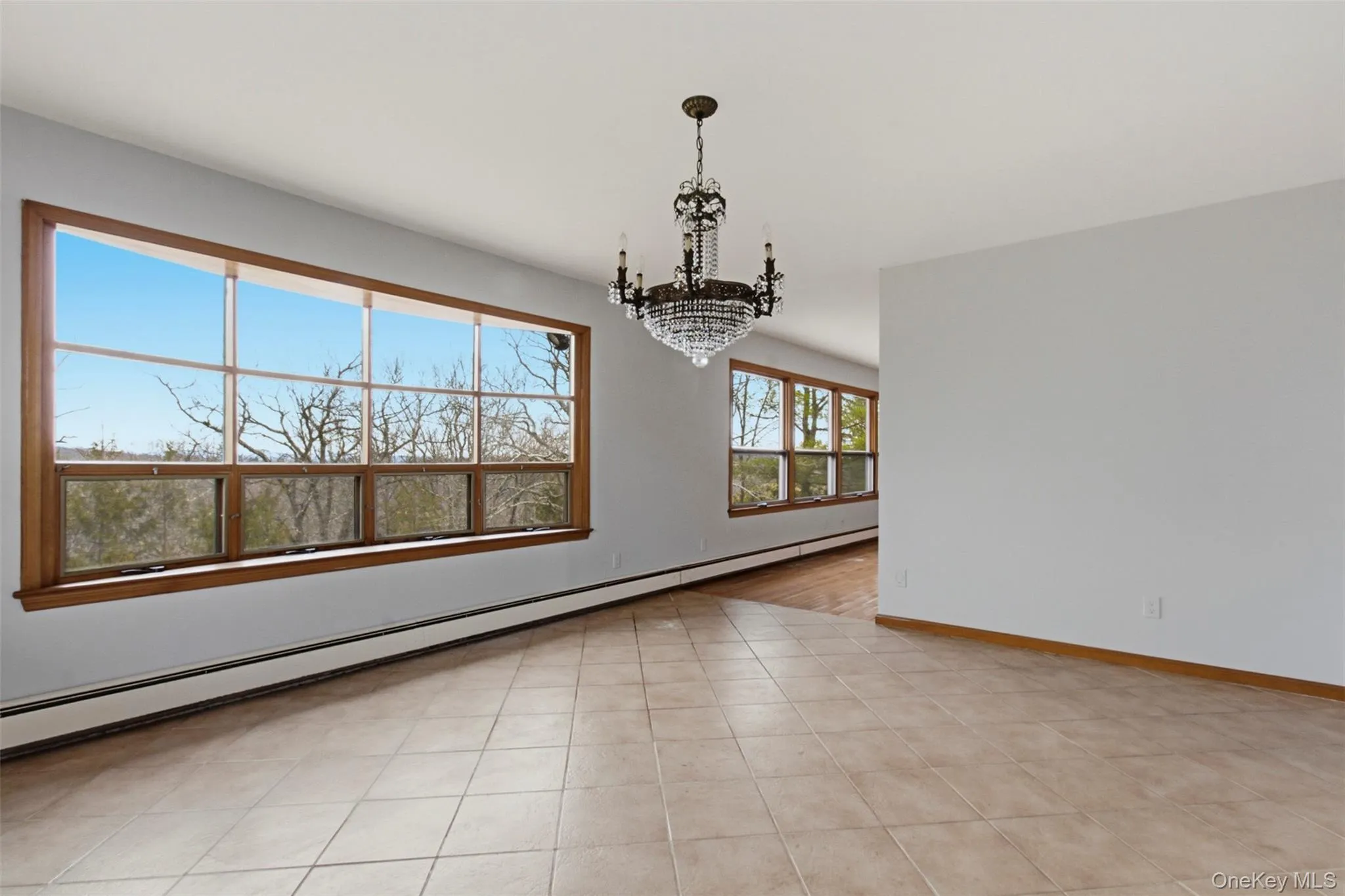 Wall of windows brings the outdoors in. Wall of windows brings the outdoors in.