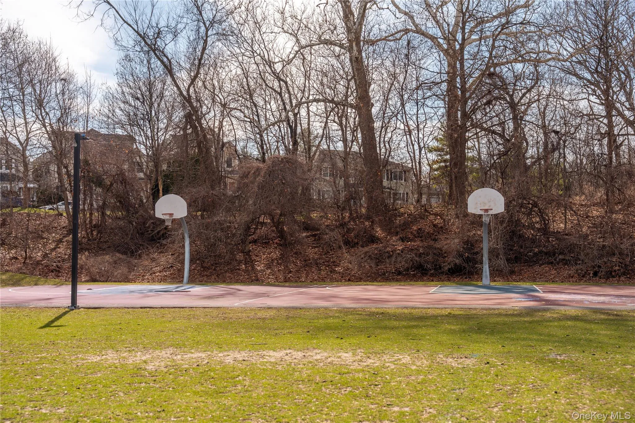 Basketball courts just steps away Basketball courts just steps away