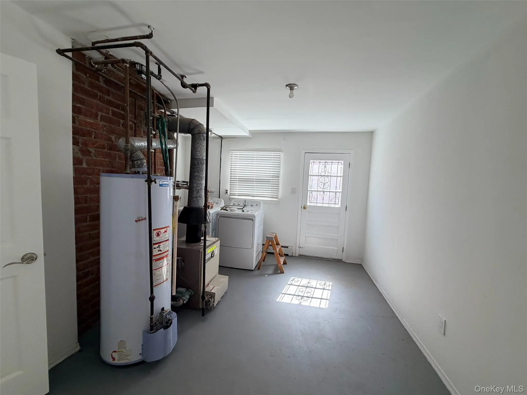 Boiler Room With Side Door Entrance Boiler Room With Side Door Entrance