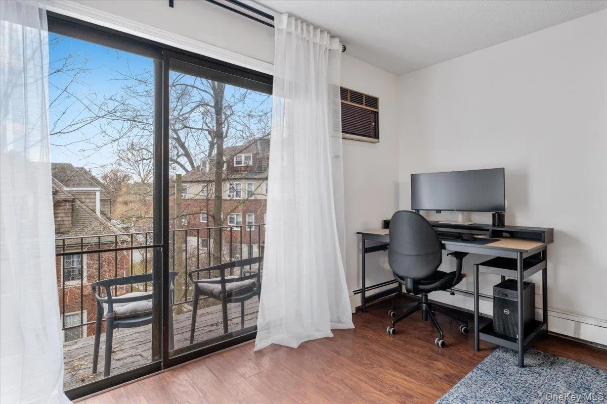 Private balcony off of living room Private balcony off of living room