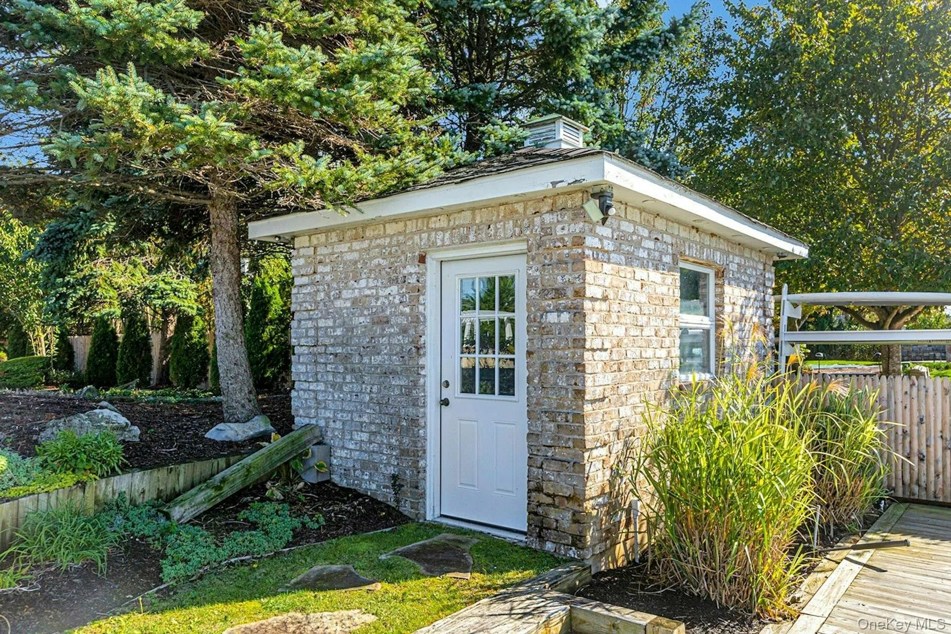 Brick storage shed for all of your outdoor items. Brick storage shed for all of your outdoor items.