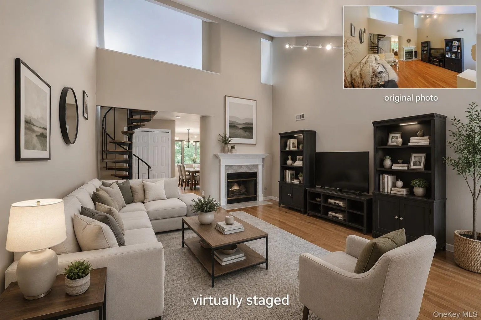 virtually altered image of the living room virtually altered image of the living room