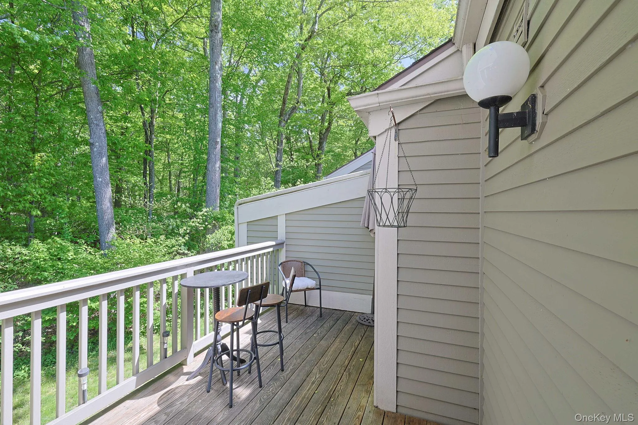 Private back deck Private back deck