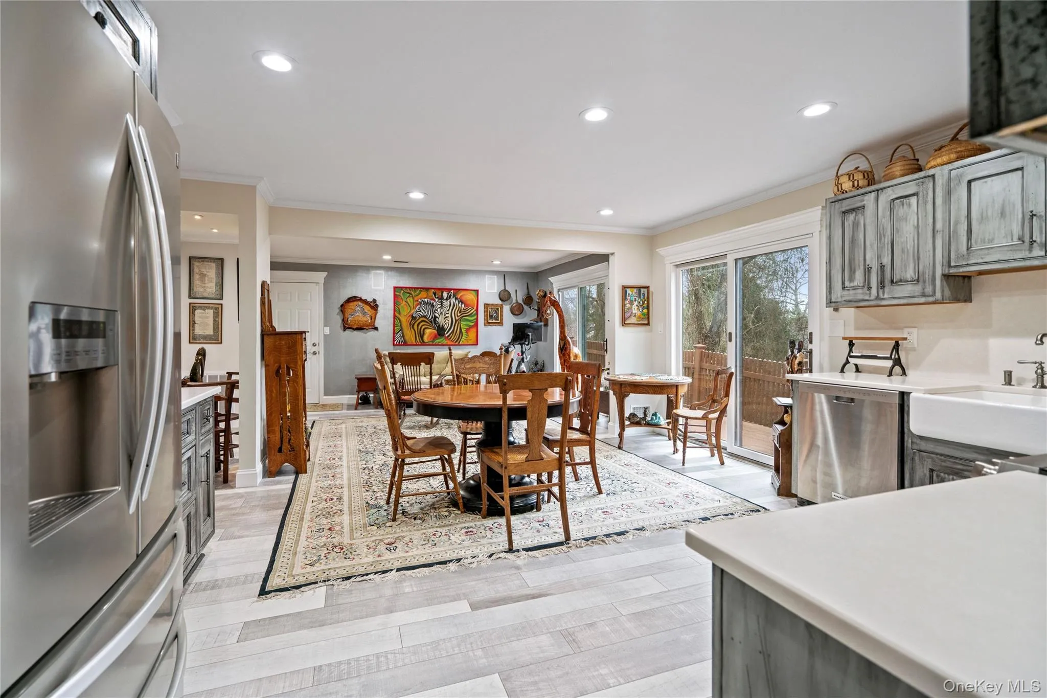 opened kitchen wood-style floors to Den opened kitchen wood-style floors to Den