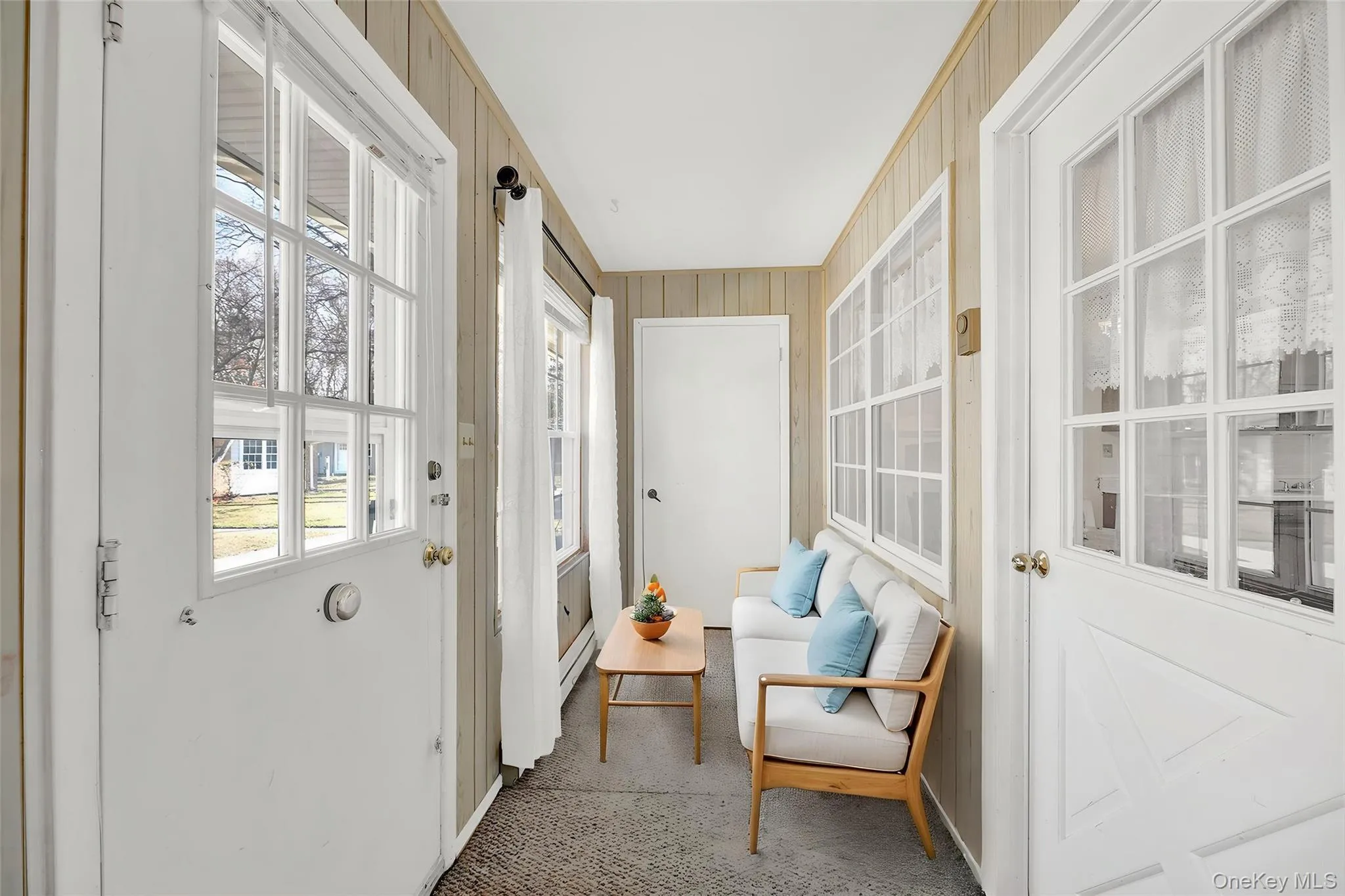 Virtually staged porch/office Virtually staged porch/office