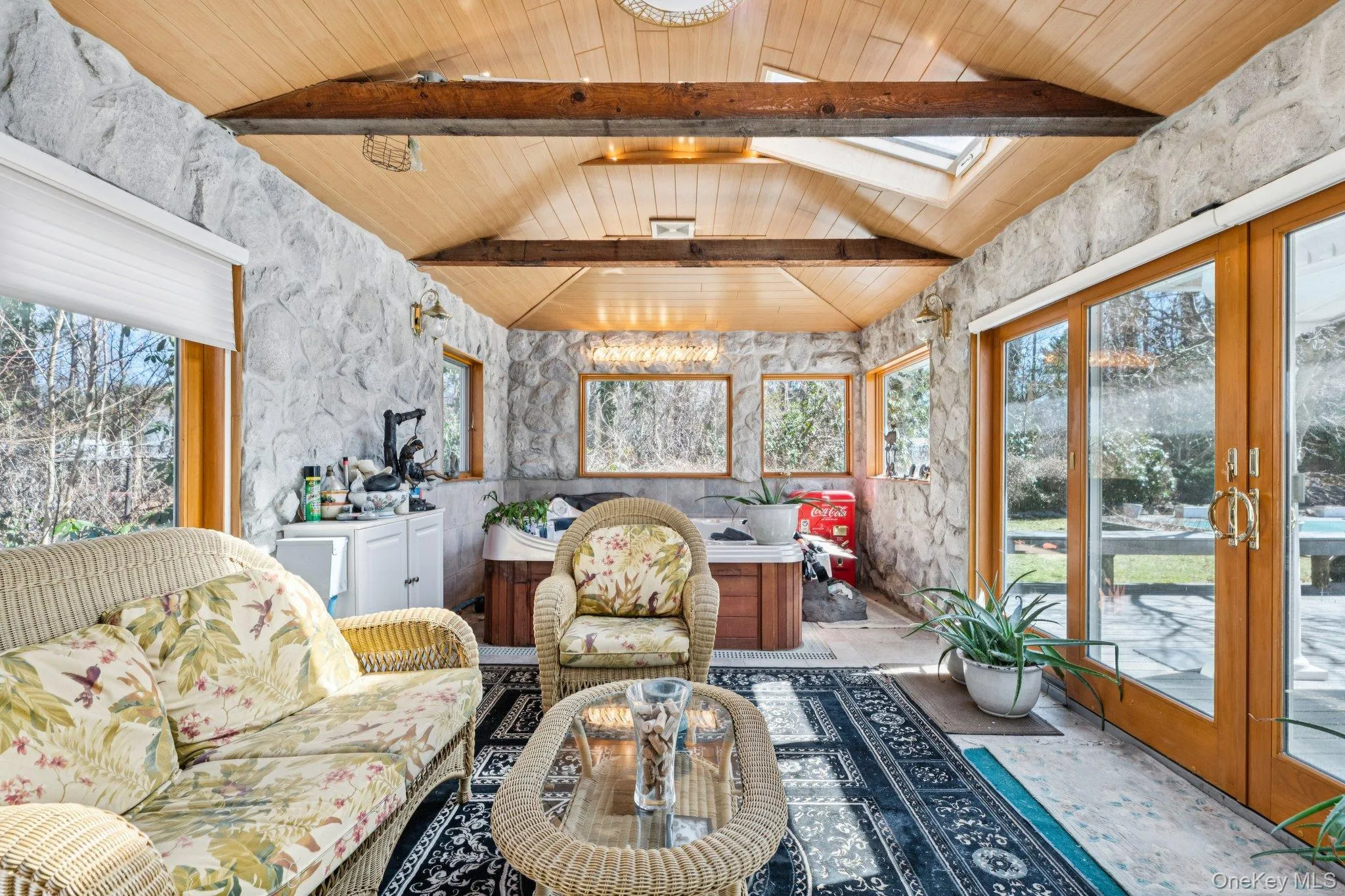 All Stone Sun Room with Hot Tub All Stone Sun Room with Hot Tub
