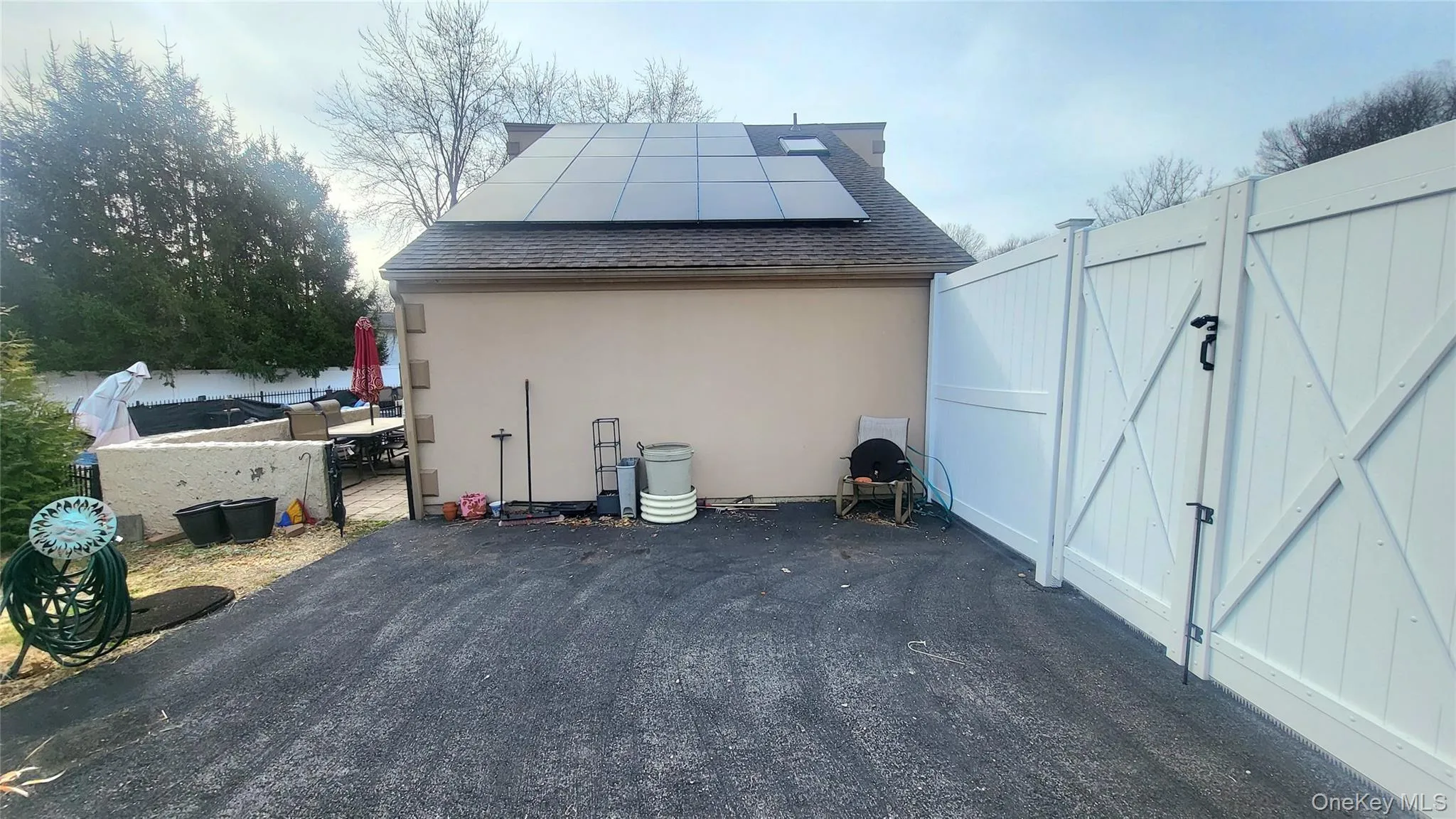 Side of Home With Solar Panels Side of Home With Solar Panels