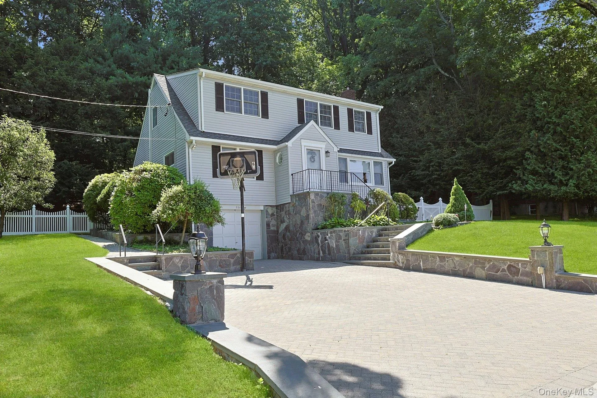 Paver Driveway, Stone Walls, Pillars/Lights, Side lot, Beautiful Landscaping Paver Driveway, Stone Walls, Pillars/Lights, Side lot, Beautiful Landscaping