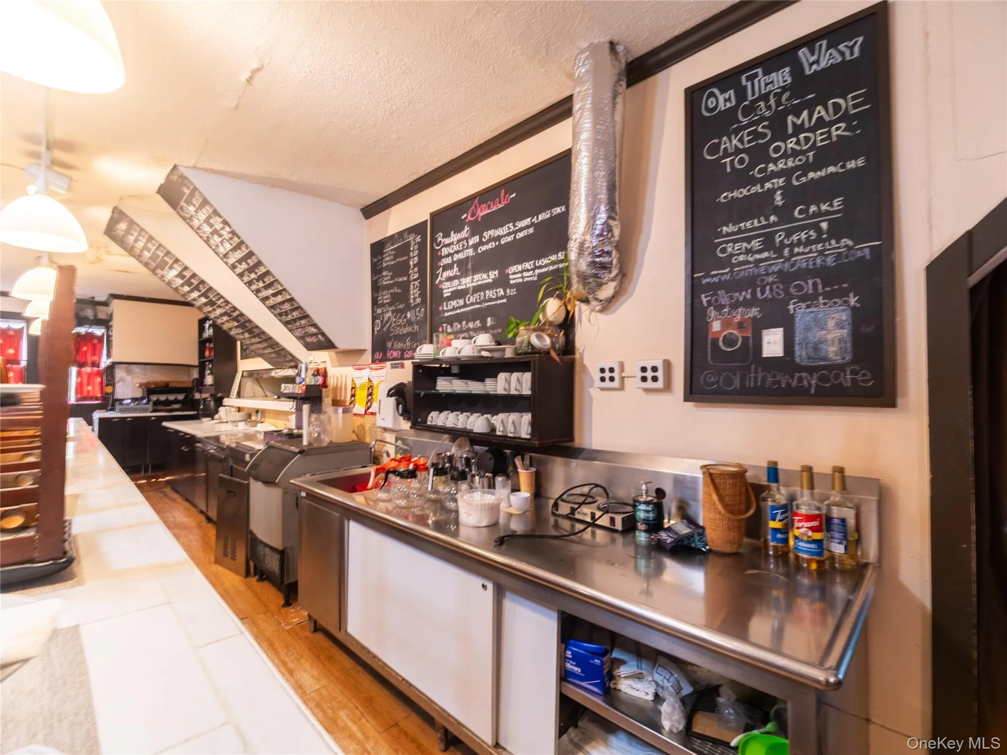 Behind counter Behind counter