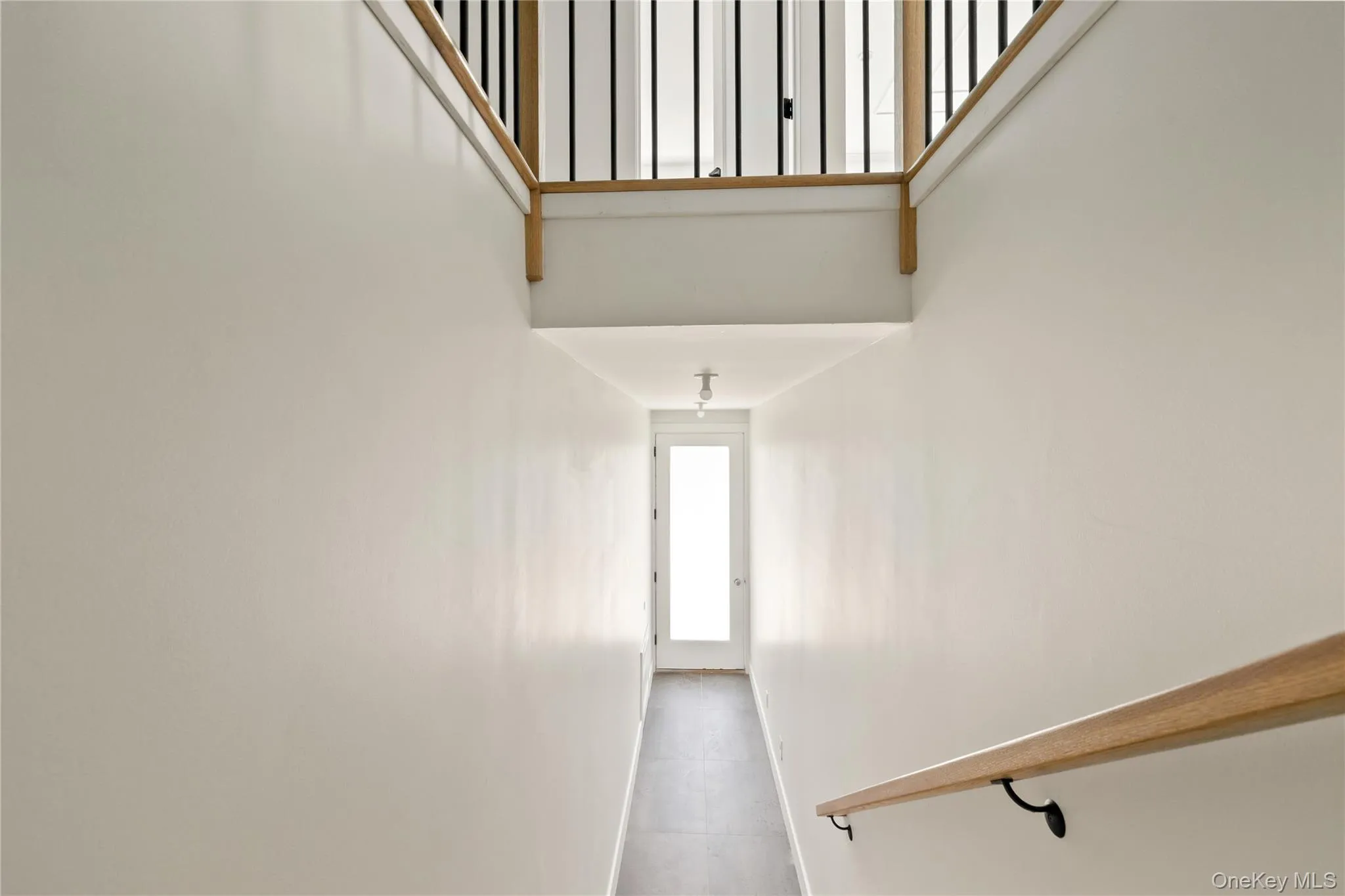 Stairs with a towering ceiling Stairs with a towering ceiling