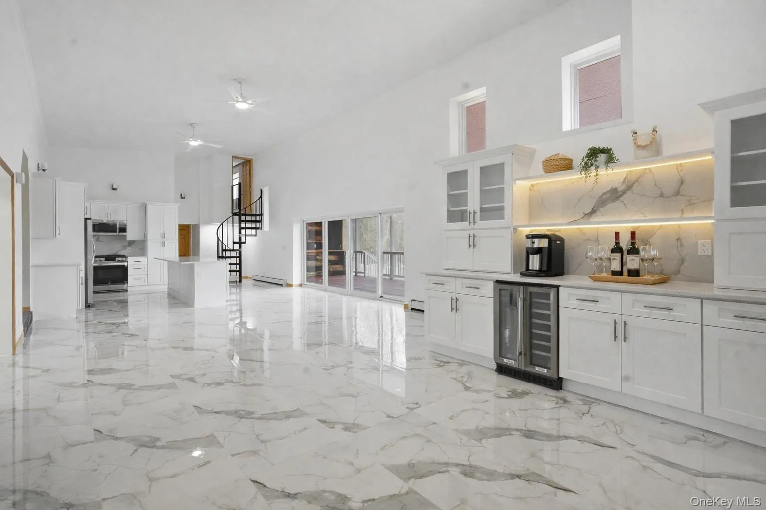 Coffee/wine bar - Virtually staged Coffee/wine bar - Virtually staged