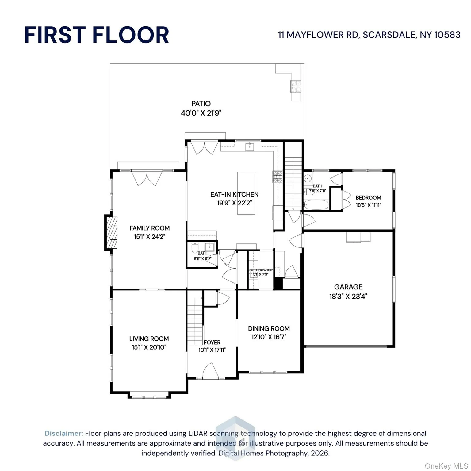 First level floor plan. First level floor plan.