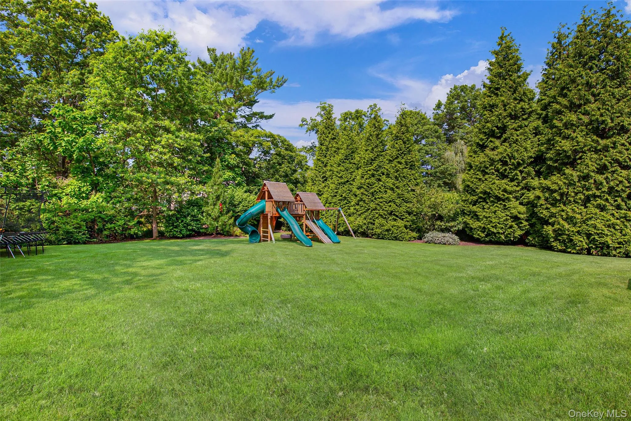 The backyard offers ample space for outdoor enjoyment and room for a pool. The backyard offers ample space for outdoor enjoyment and room for a pool.