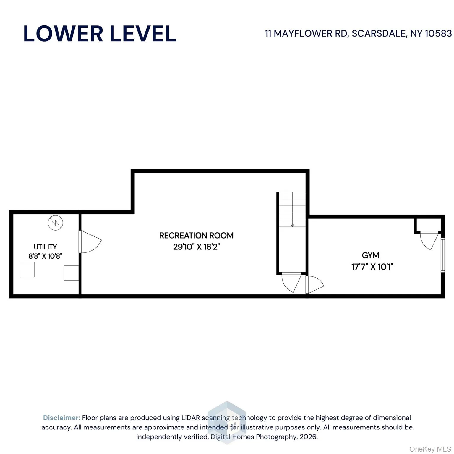 Lower level floor plan. Lower level floor plan.