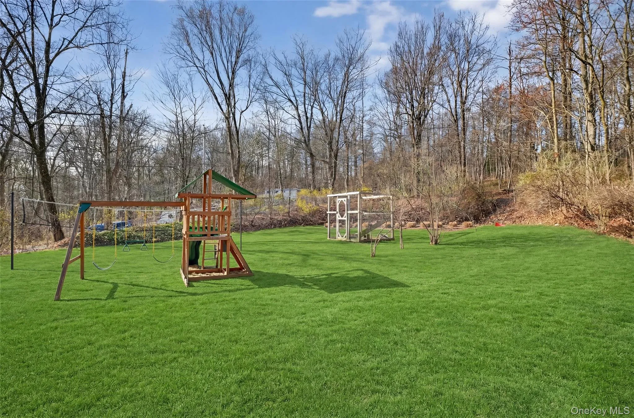 Play area with a lawn Play area with a lawn