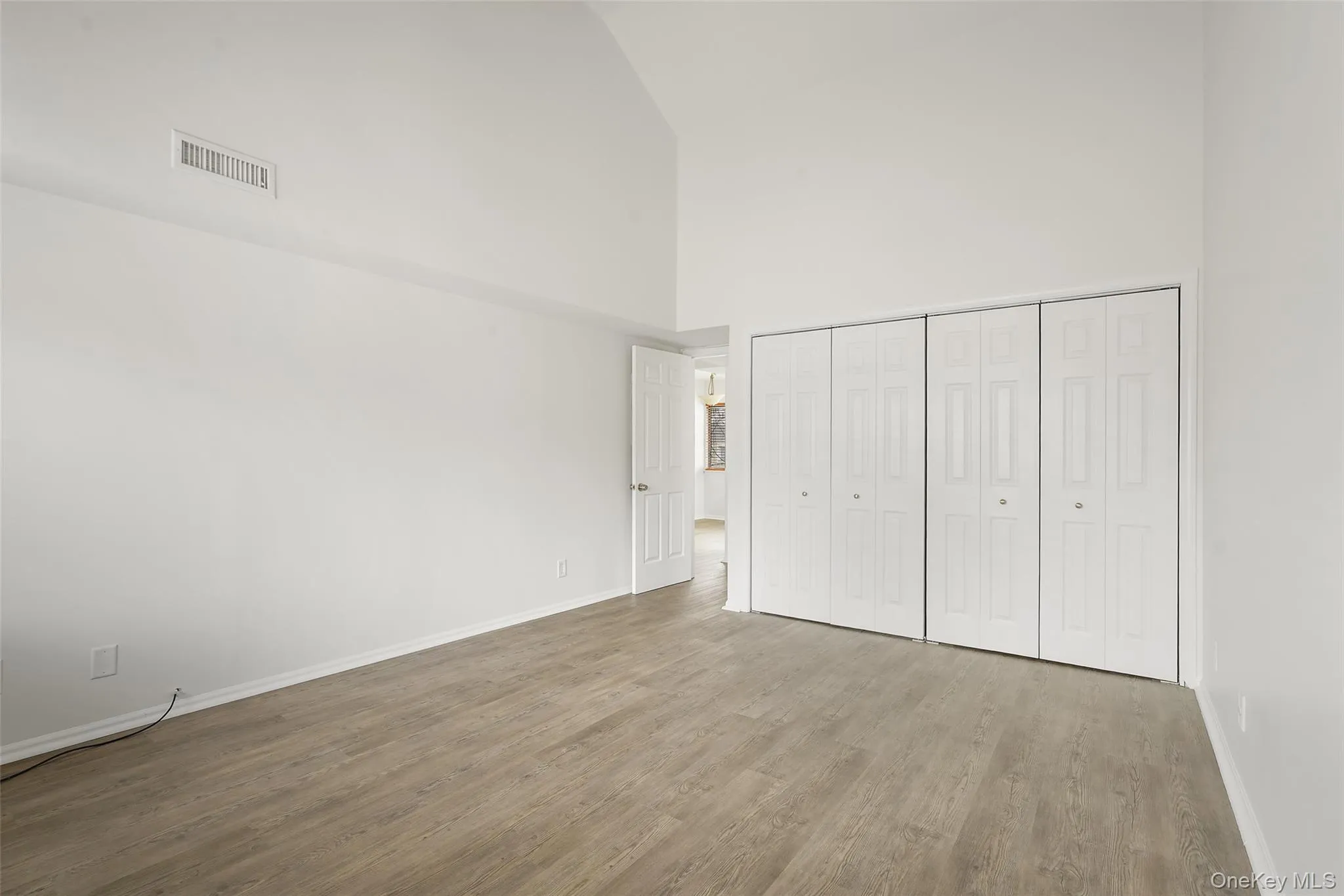 Bedroom with closets Bedroom with closets