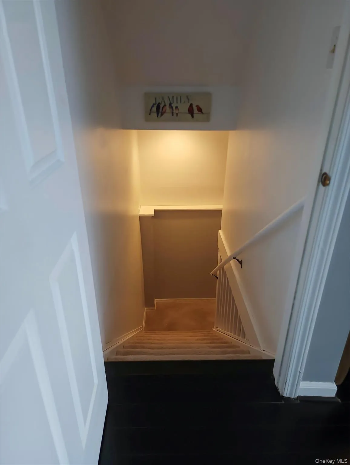 Stairs to basement Stairs to basement