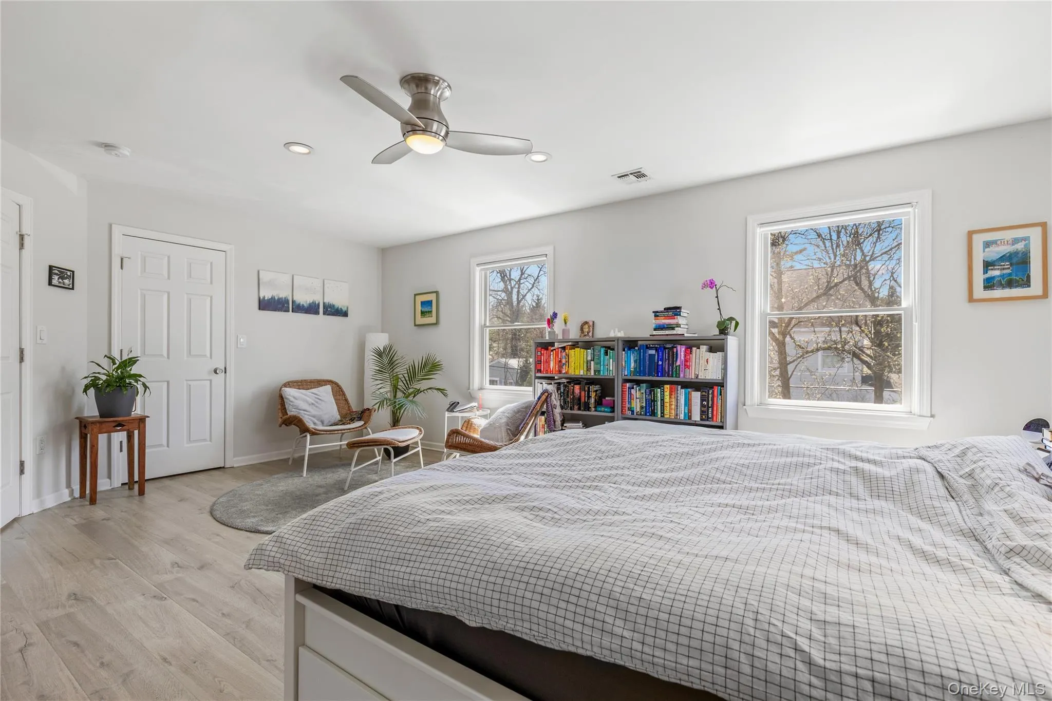 Alternative view of primary bedroom features a walk-in closet Alternative view of primary bedroom features a walk-in closet