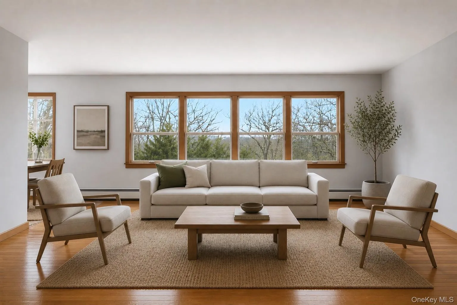 Virtually staged living room. Virtually staged living room.