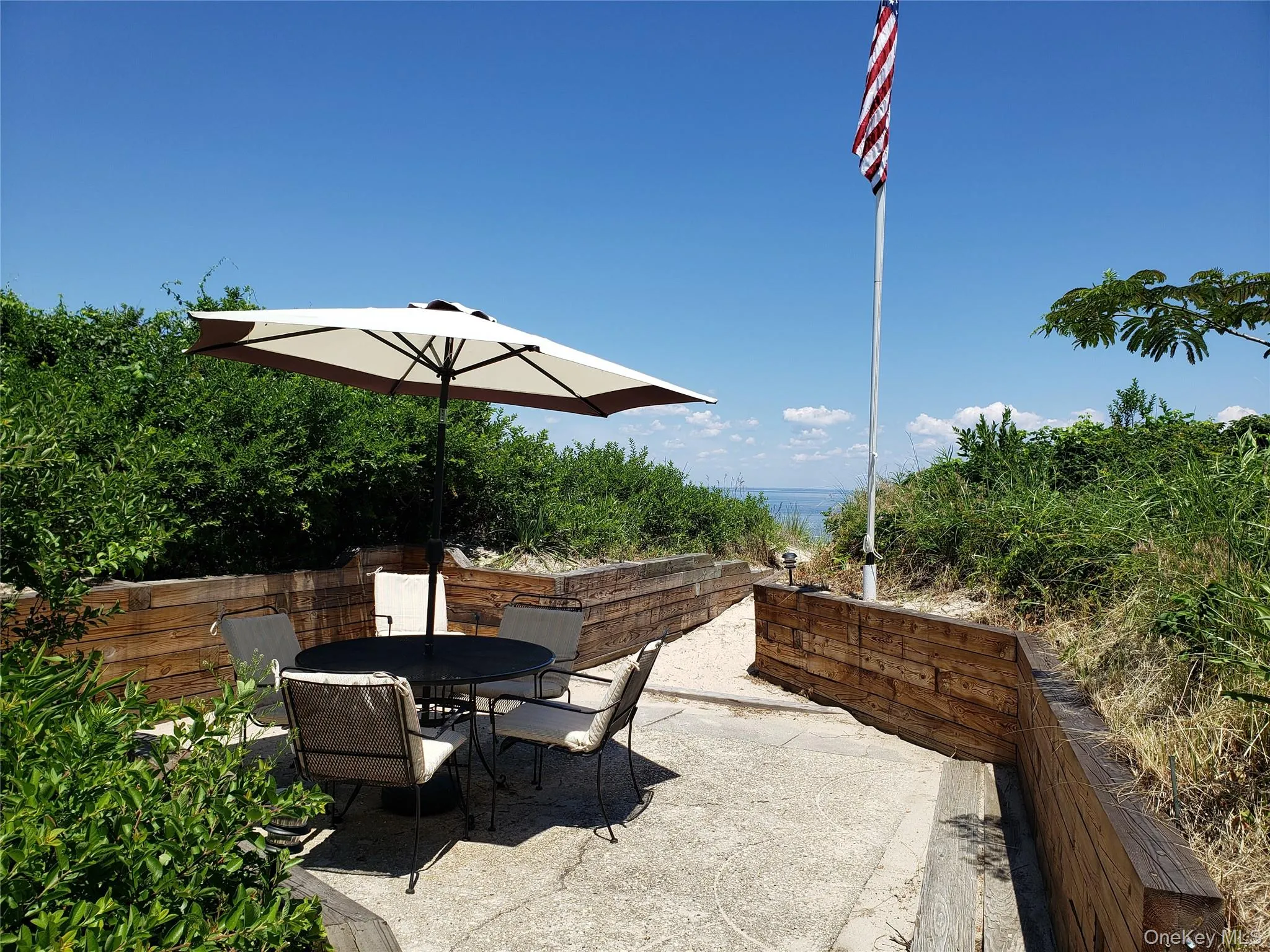 View of patio with outdoor dining area View of patio with outdoor dining area