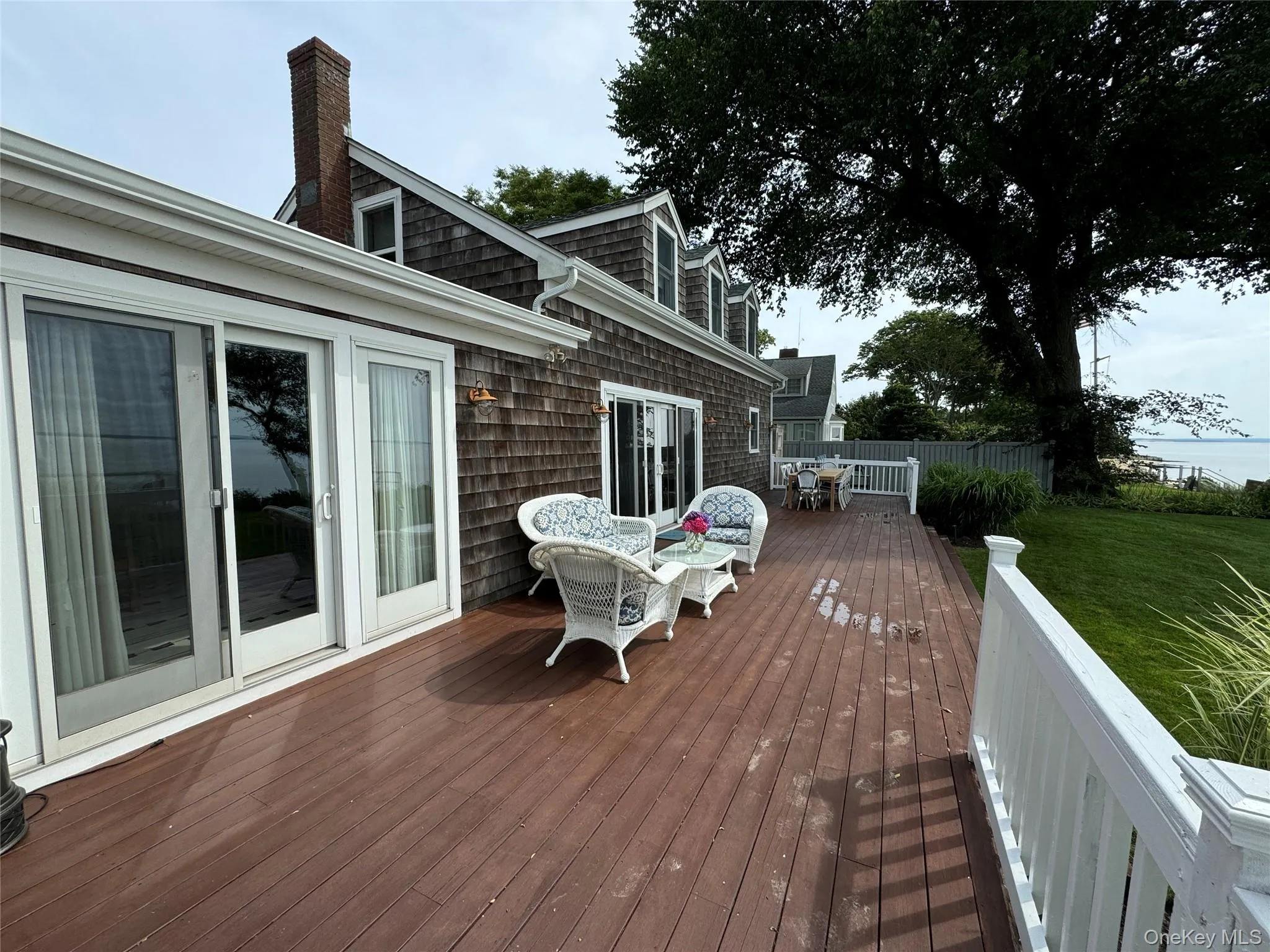 Deck with a lawn Deck with a lawn