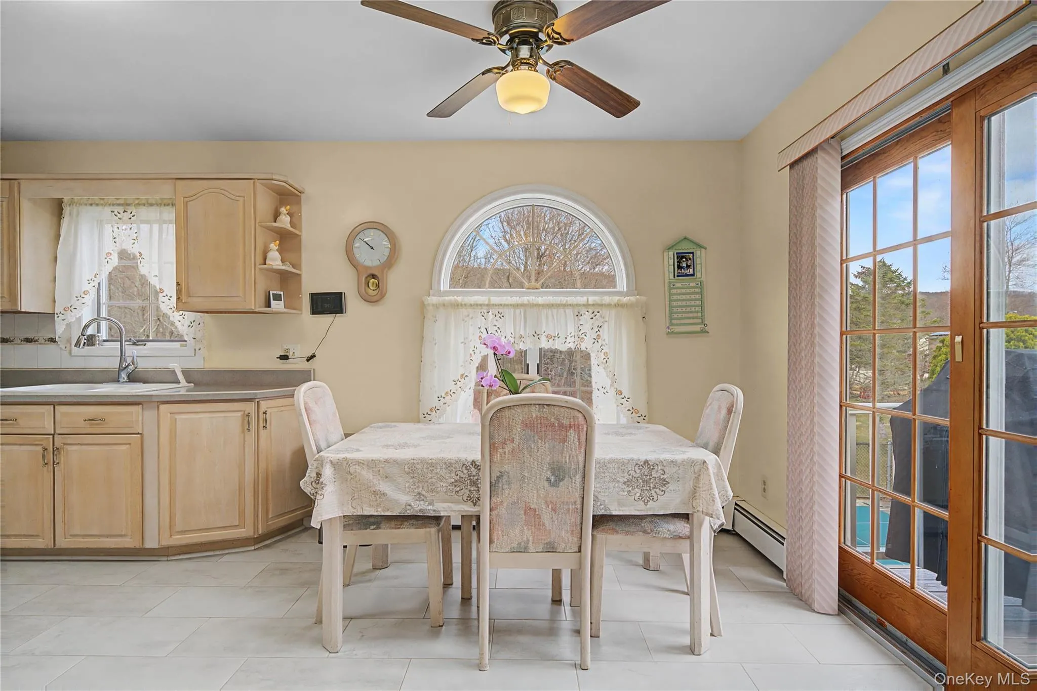 Eat In Kitchen with a ceiling fan and baseboard heating Eat In Kitchen with a ceiling fan and baseboard heating