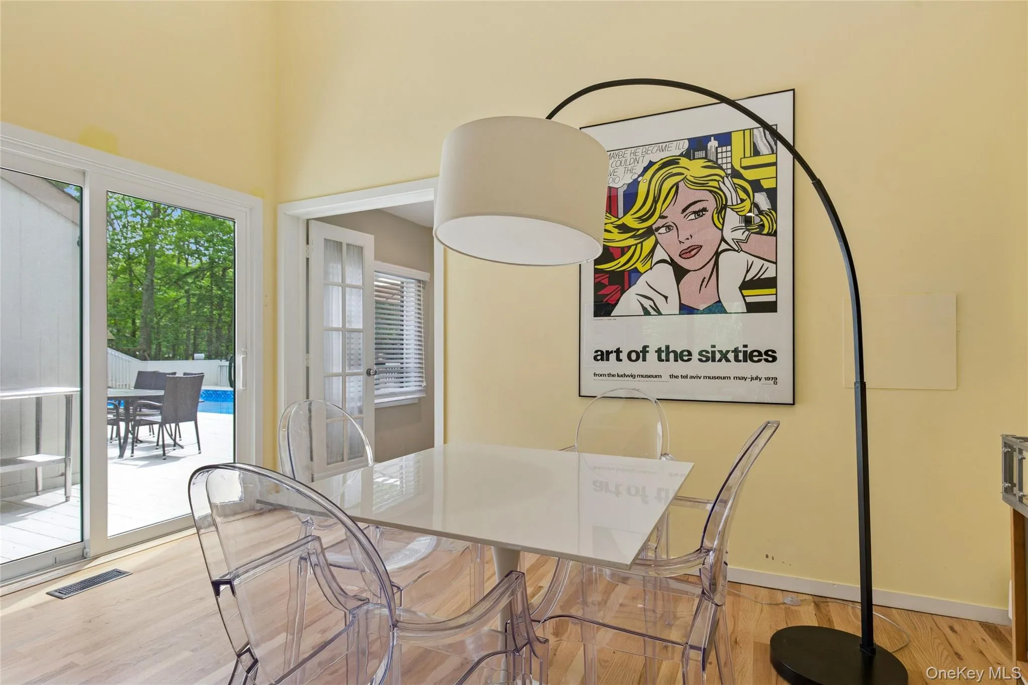 Dining space featuring wood finished floors Dining space featuring wood finished floors