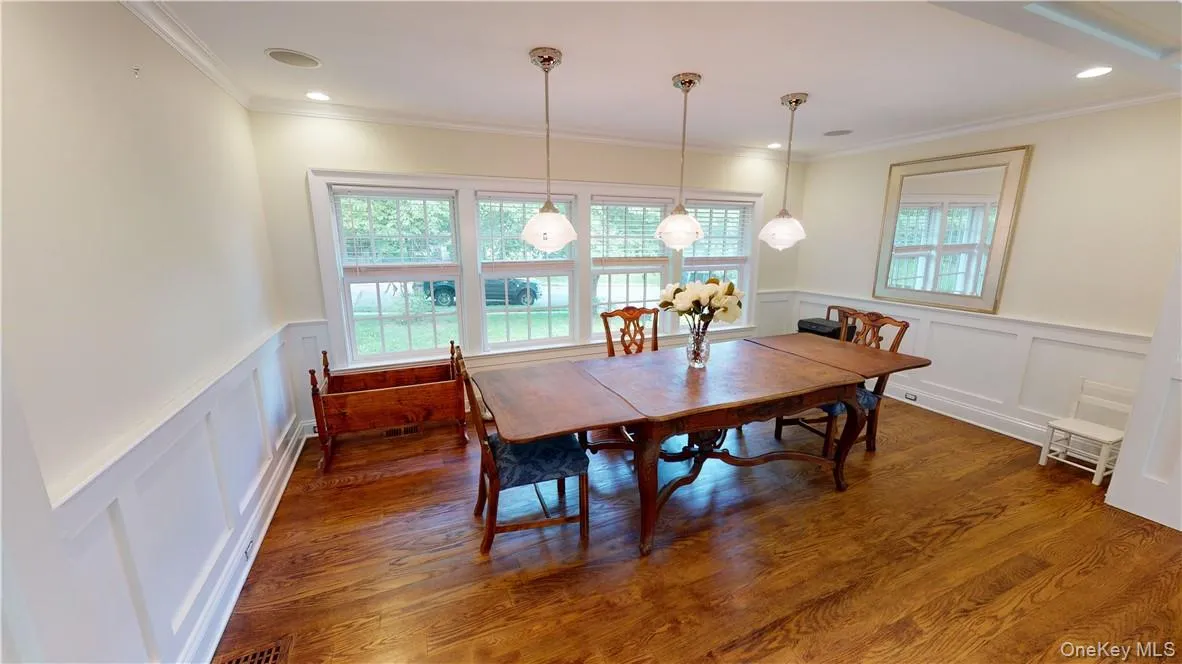 Large dining room, in open concept living room. Large dining room, in open concept living room.